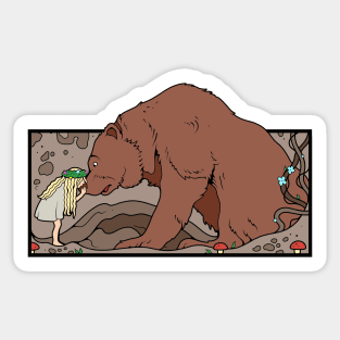 Poor Little Bear Sticker